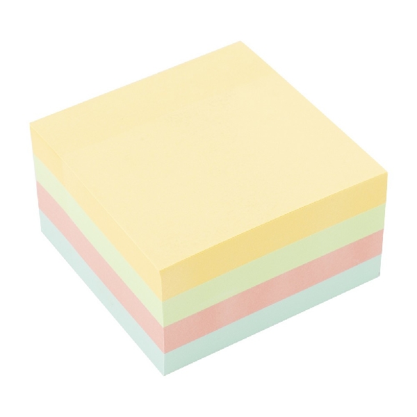 Picture of CUBE D.RECT 75x75mm 450 PASTEL NOTES