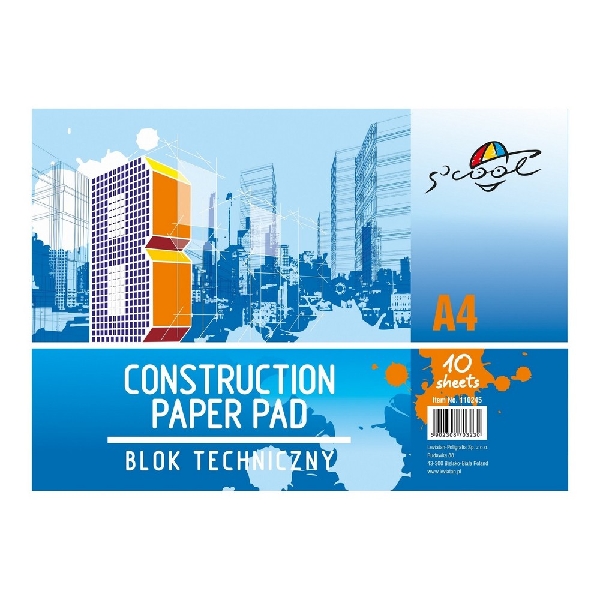 Picture of CONSTRUCTION PAPER PAD S'COOL A4 10S 160gsm