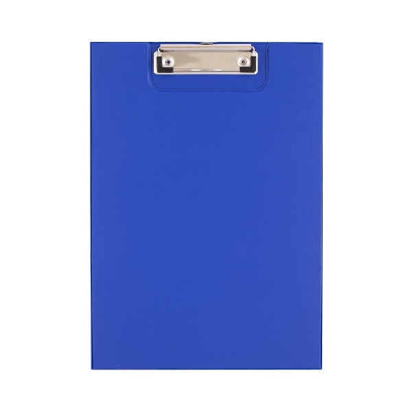 Picture of CLIPBOARD D.RECT A4 PVC  WITH COVER BLUE