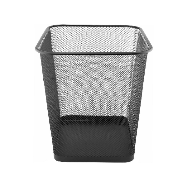 Picture of WASTEBIN D.RECT SQUARE BLACK MESH 18L