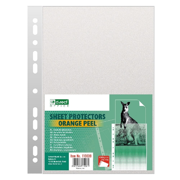 Picture of SHEET PROTECTOR D.RECT OP 45mic a'100