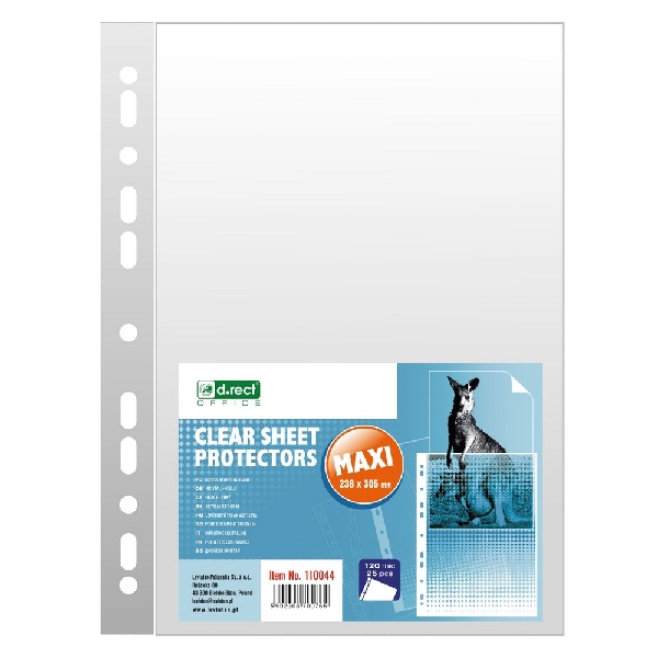 Picture of SHEET PROTECTOR D.RECT CC 120mic a'25 MAXI 238x305mm