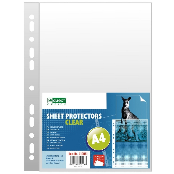 Picture of SHEET PROTECTOR D.RECT CC 80mic a'100