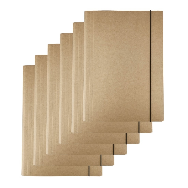 Picture of PAPER ACTION FILE WITH FASTENER D.RECT 300g CRAFT 6 pcs