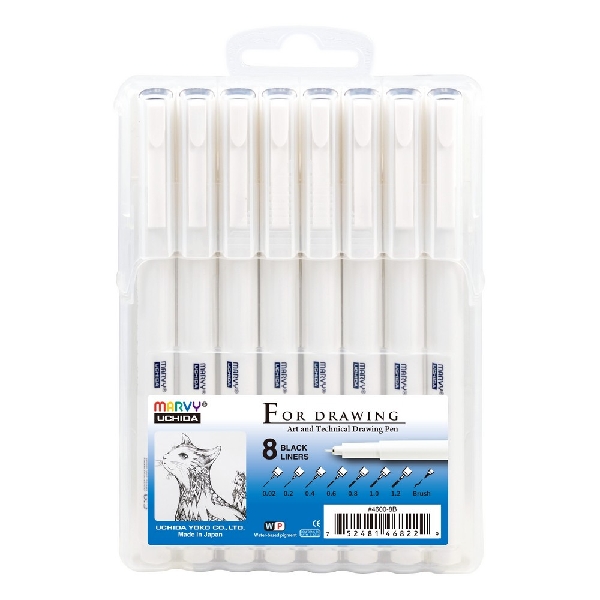 Obrazek CIENKOPIS UCHIDA 4600-8B KREŚLARSKI 8szt