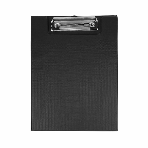 Picture of CLIPBOARD D.RECT A5 PVC  WITH COVER BLACK