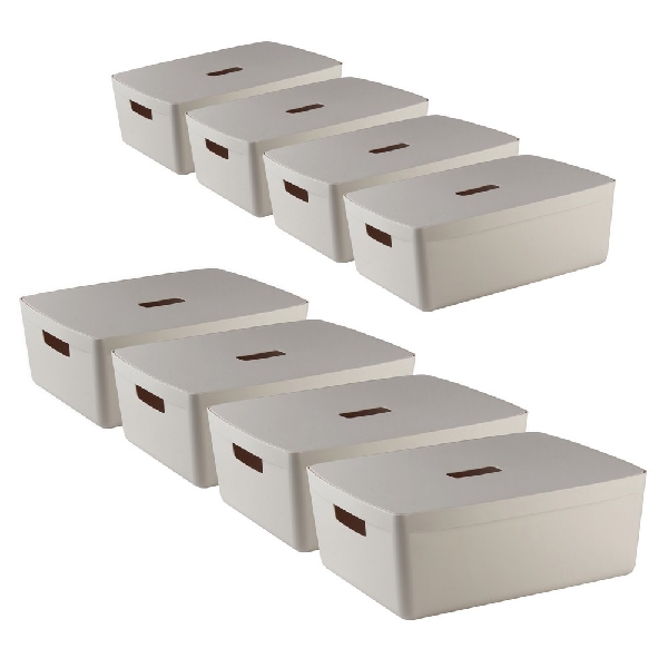 Picture of STORAGE BOX IH 5L NEUTRAL 8pcs.