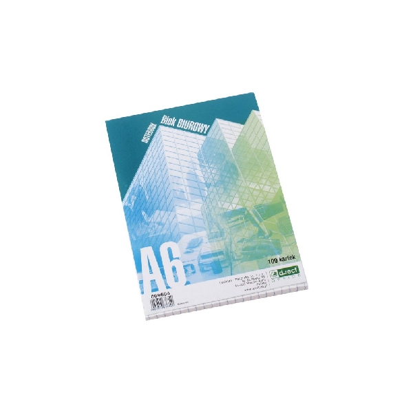 Picture of NOTE PAD D.RECT A6 100 SHEETS