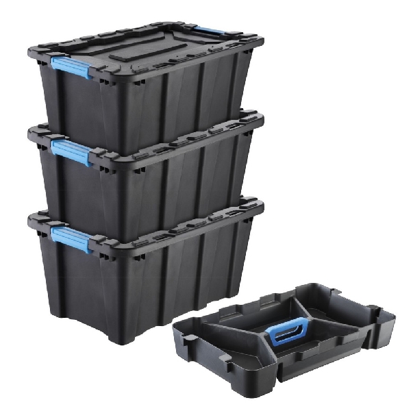 Picture of STORAGE BOX IH TECHBOX HD SET 3x40L + INSERT