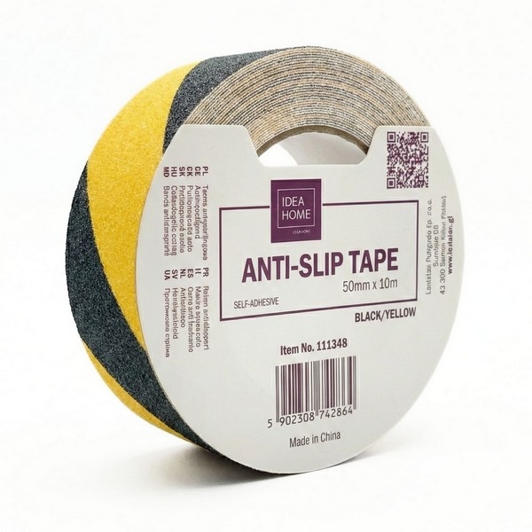 Obrazek TAŚMA ANTYPOŚLIZGOWA IH 50mm x 10m ANTYPOŚLIZGOWA CZARNO/ŻÓŁTA